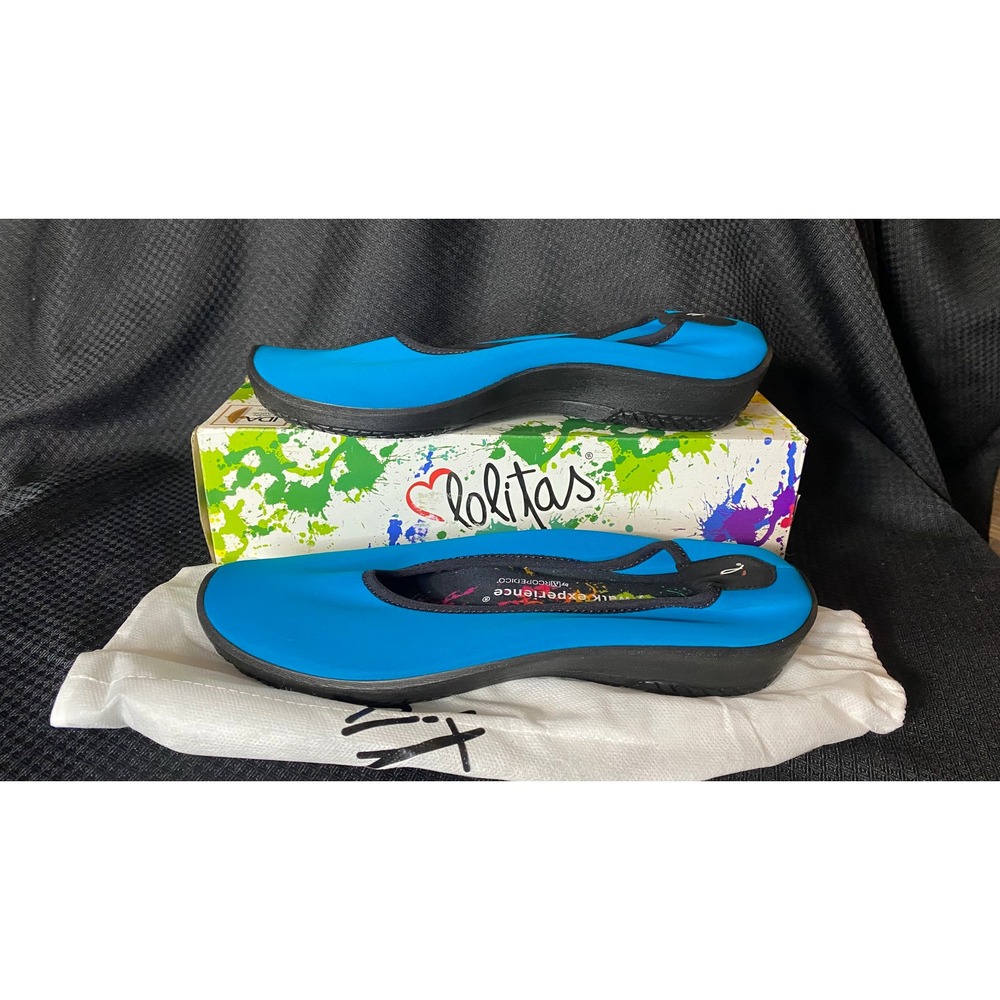 Arcopedico Lolita Turquoise Lytech Easy Walk Experience Flats Size 40 US 9 NEW
